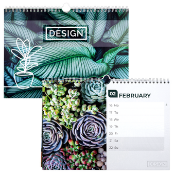 Wochenkalender 58 Seiten (52 Wochen + Deckblatt + 2 Zusatzblätter) 42,0 x 21,0 cm
