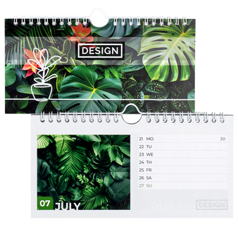 Wochenkalender 58 Seiten (52 Wochen + Deckblatt + 2 Zusatzblätter) 59,4 x 21,0 cm