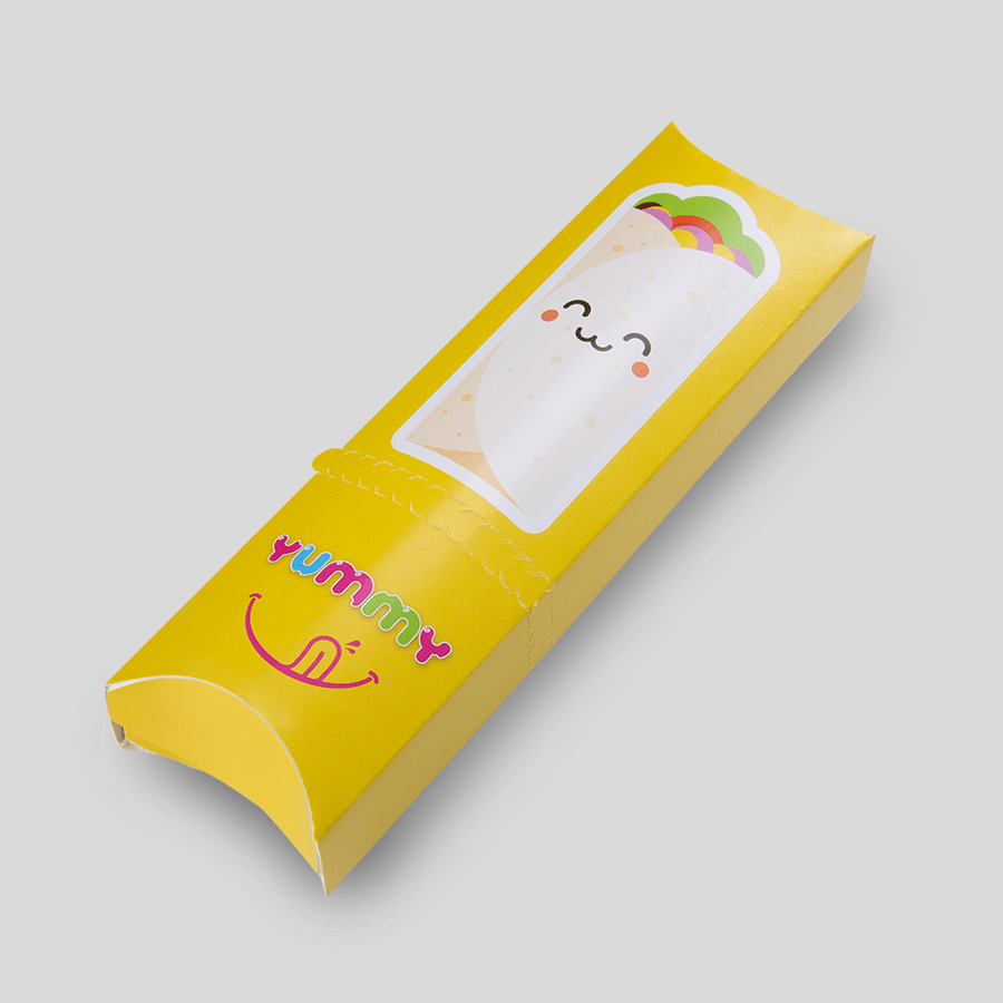 Wrap-Verpackung mit Abreißlasche, vollfarbig bedruckt